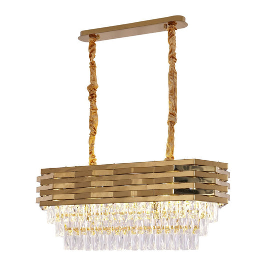 Suspension Crystal Gold | 80x30cm