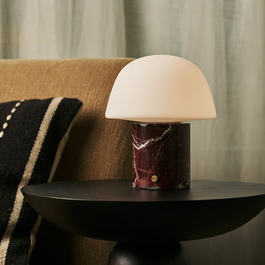 Maes Red / Rosso Levanto – Lampe de table rechargeable en Marbre