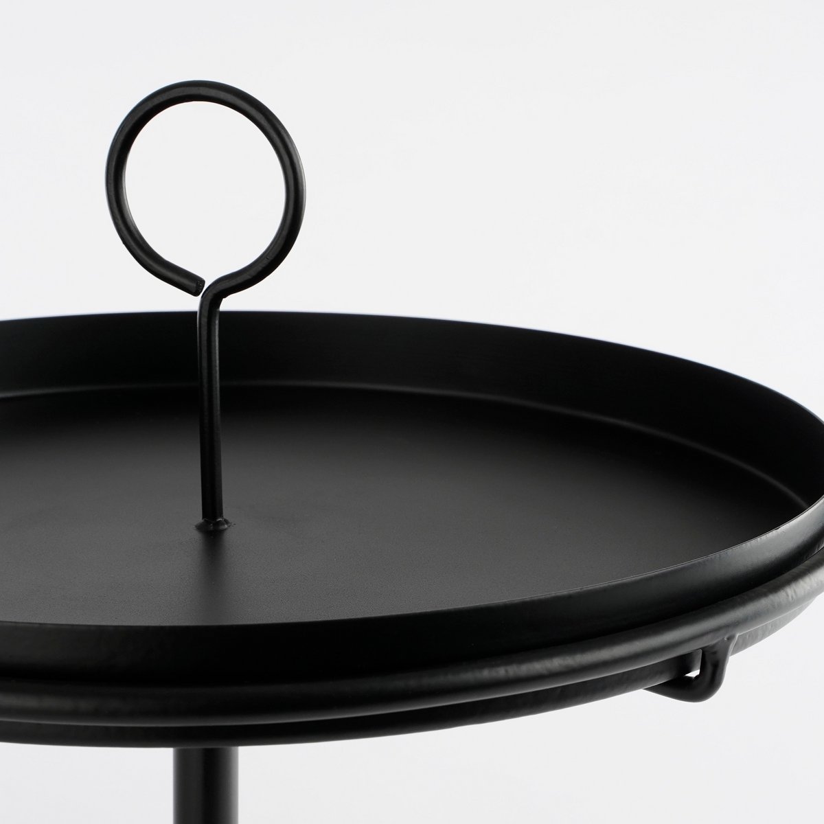 Table du plateau Aston - H40 X Ø31 cm - Metal - noir
