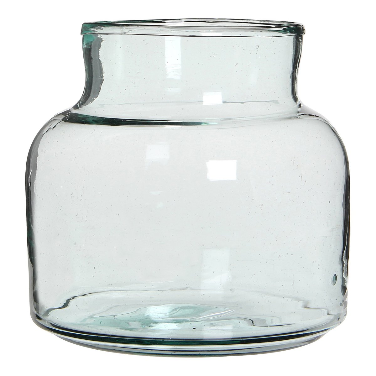 Vase Vienne - H20 x Ø21 cm - Verre recyclé - Transparent