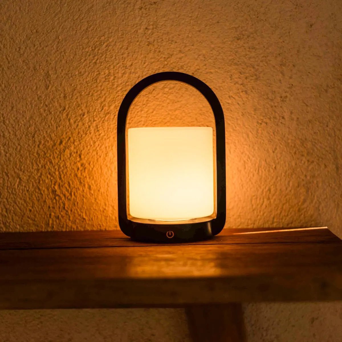 Lampe en bois George marron foncé – rechargeable, variable et portable
