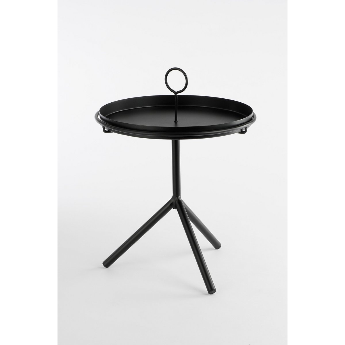 Table du plateau Aston - H40 X Ø31 cm - Metal - noir
