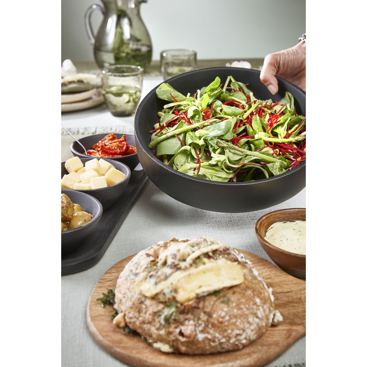 Plateau Tomar - 100% Bois de Manguier FSC - Noir