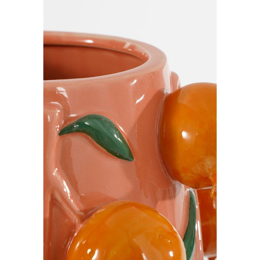 Vase Melika - H31 x Ø34 cm - Céramique - Rose