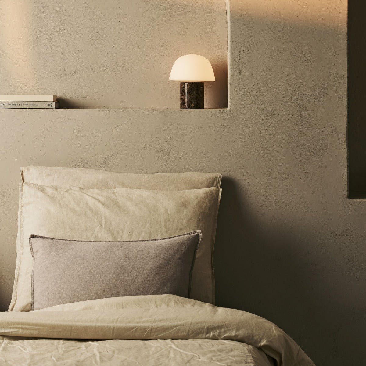 Maes Brown / Emperador Dark – Lampe de table en Marbre