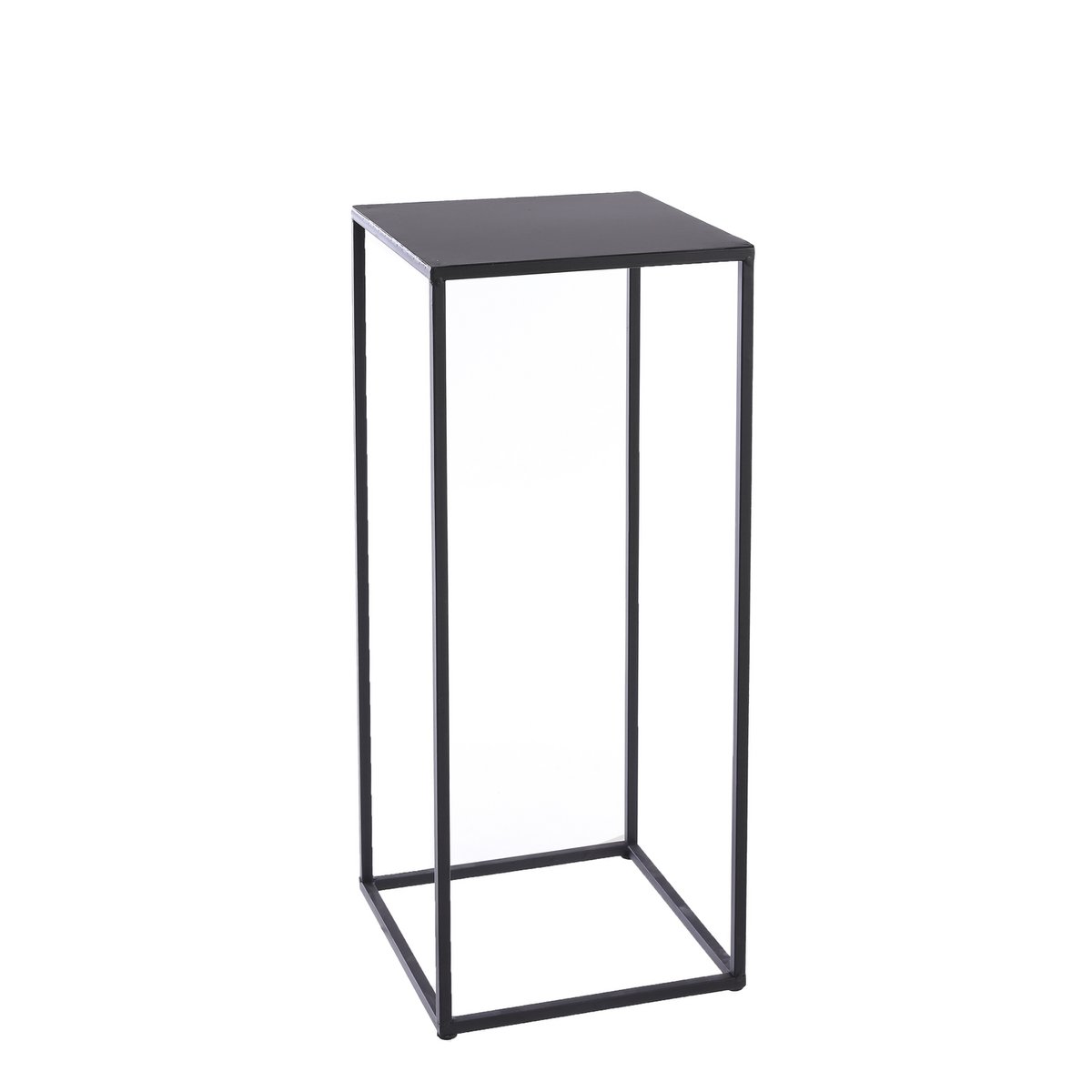 Table d'appoint Quinty - Lot de 3 - L30 x l30 x H70 cm - Métal - Noir