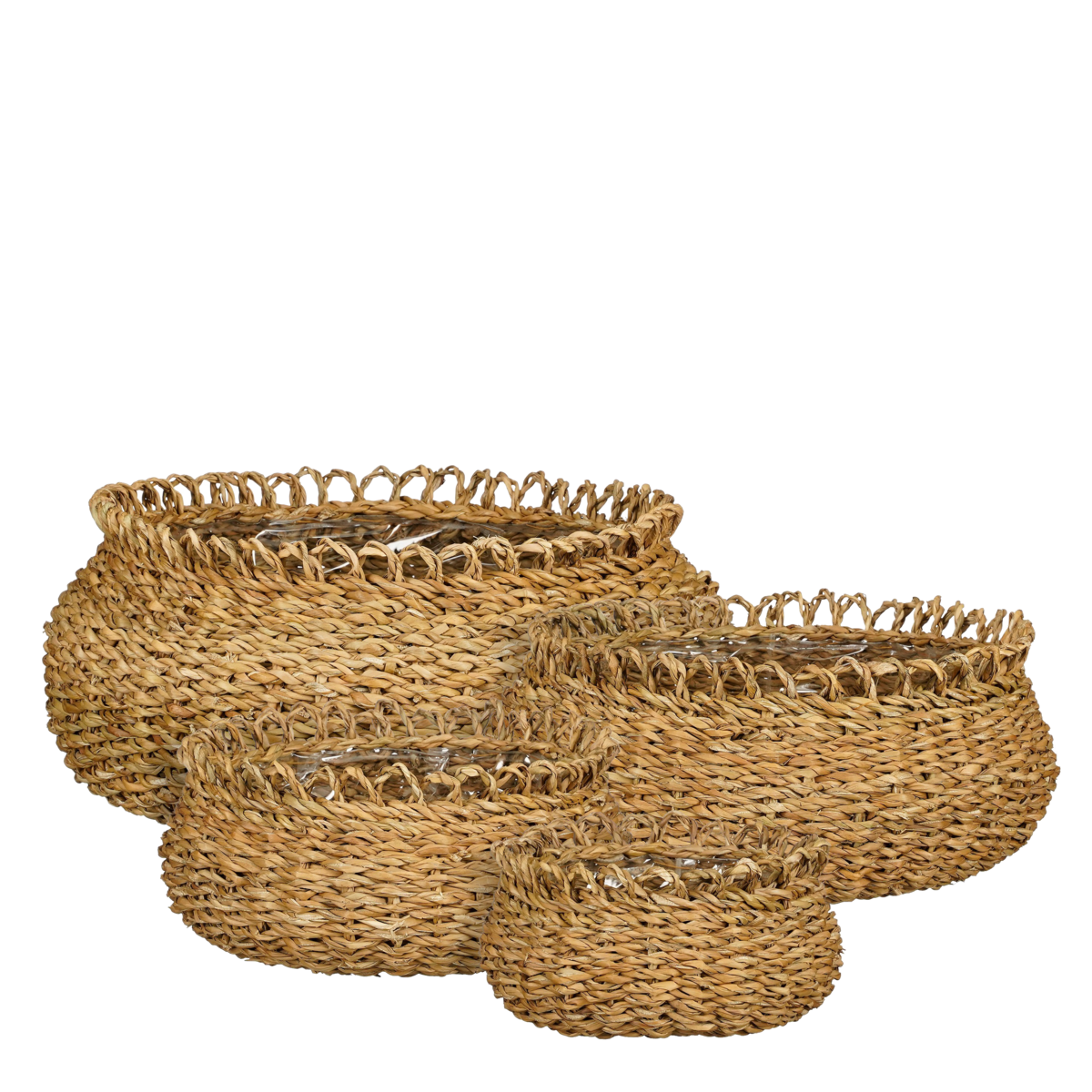 Panier à Plantes Gourdon - Lot de 4 - Marron