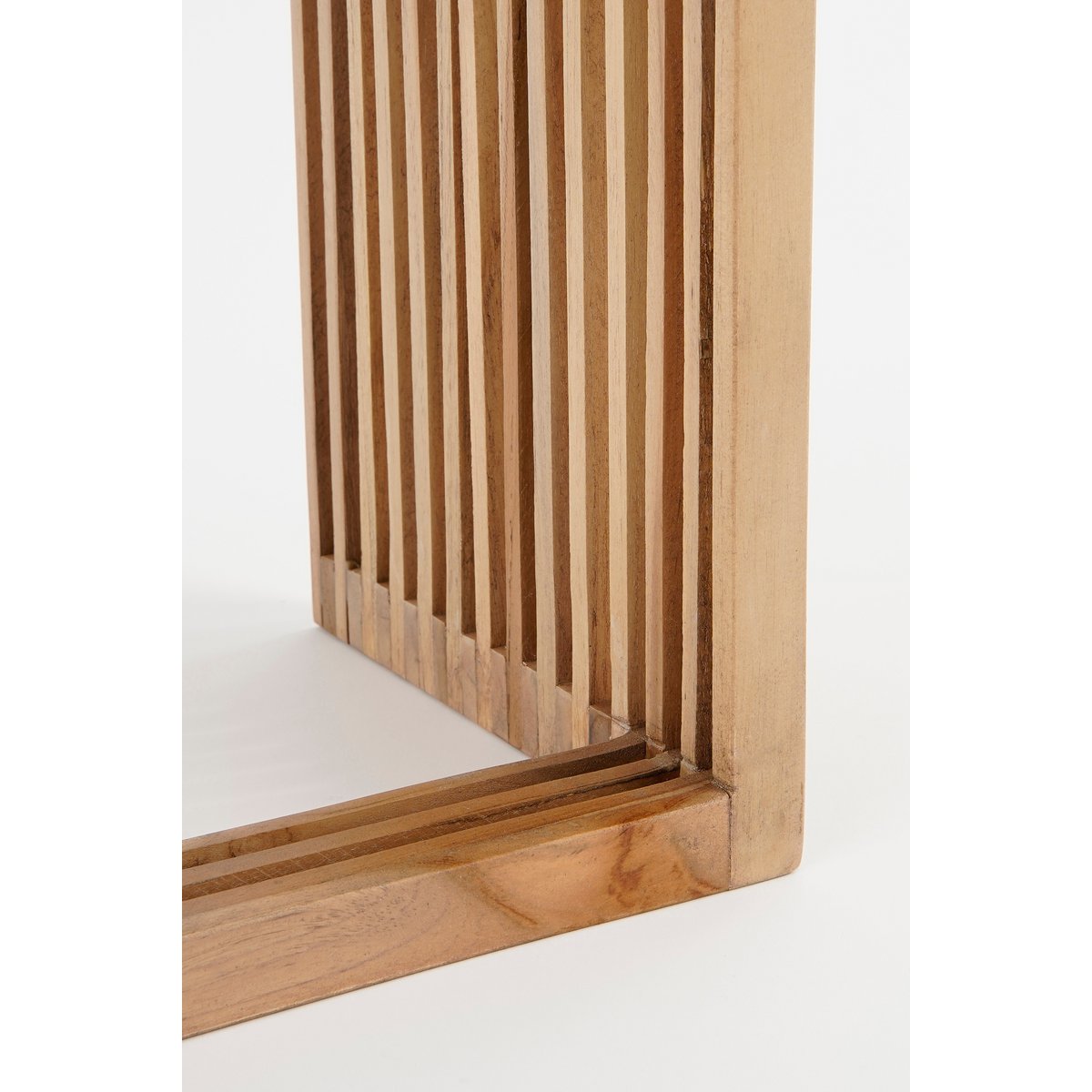 Table Plante Yonker - Lot de 2 - L35 x l25 x H80 cm - Bois recyclé - Marron