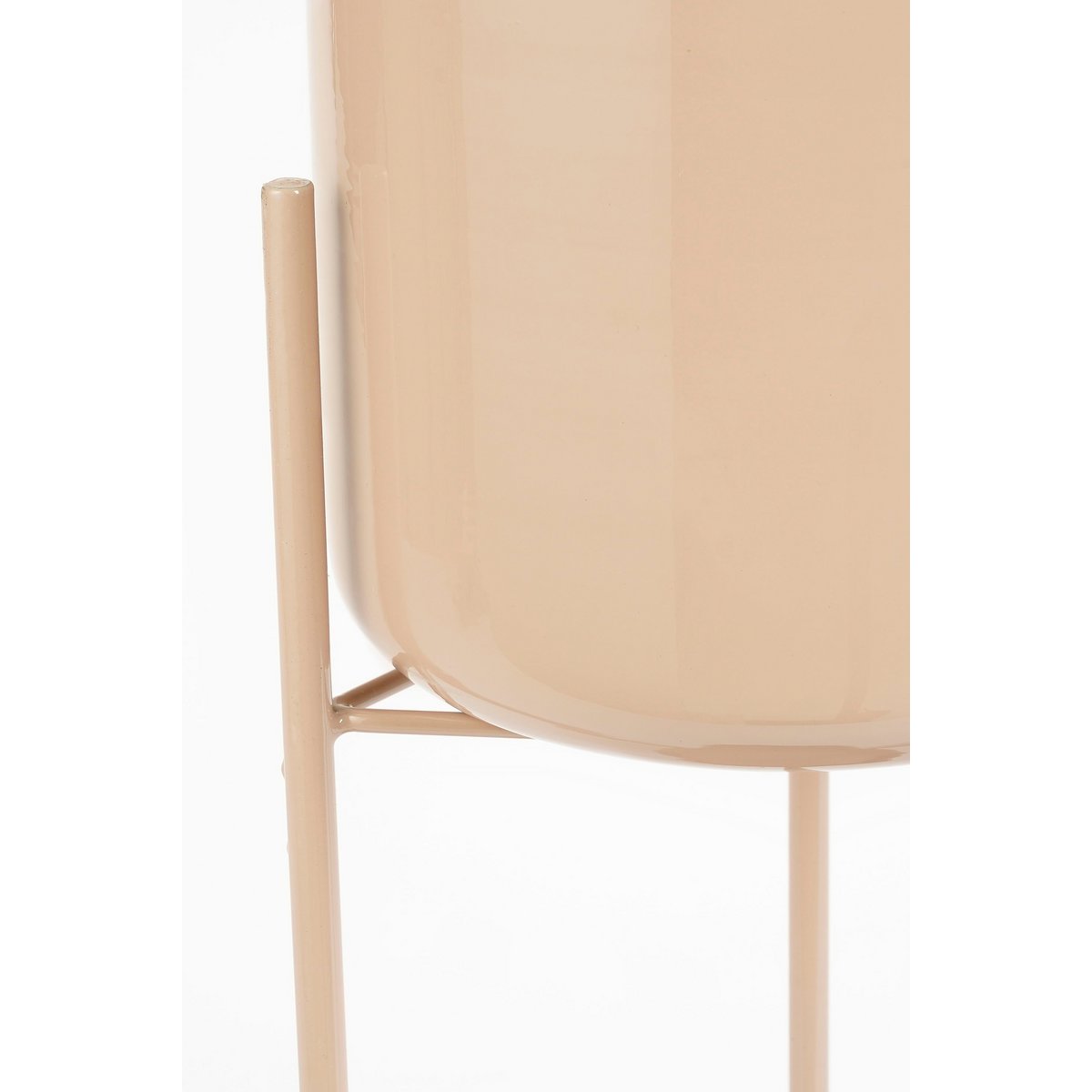 Colyn Flowerpot sur standard - H60 x Ø19 cm - fer - rose clair