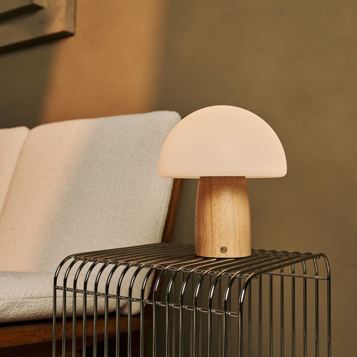 MIA Brown Light Elemy Table Lampe de table avec gradation - bois, fonctionnel et subtil