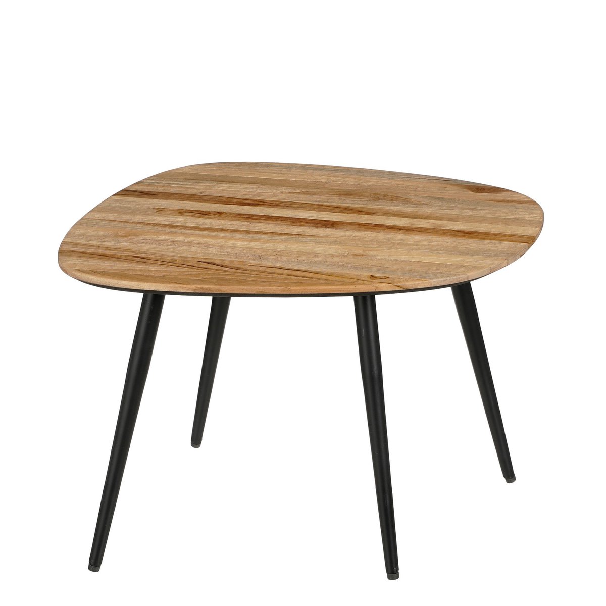 Table d'Appoint Jailey - Lot de 3 - L62 x L52 x H34 cm - Bois recyclé - Marron