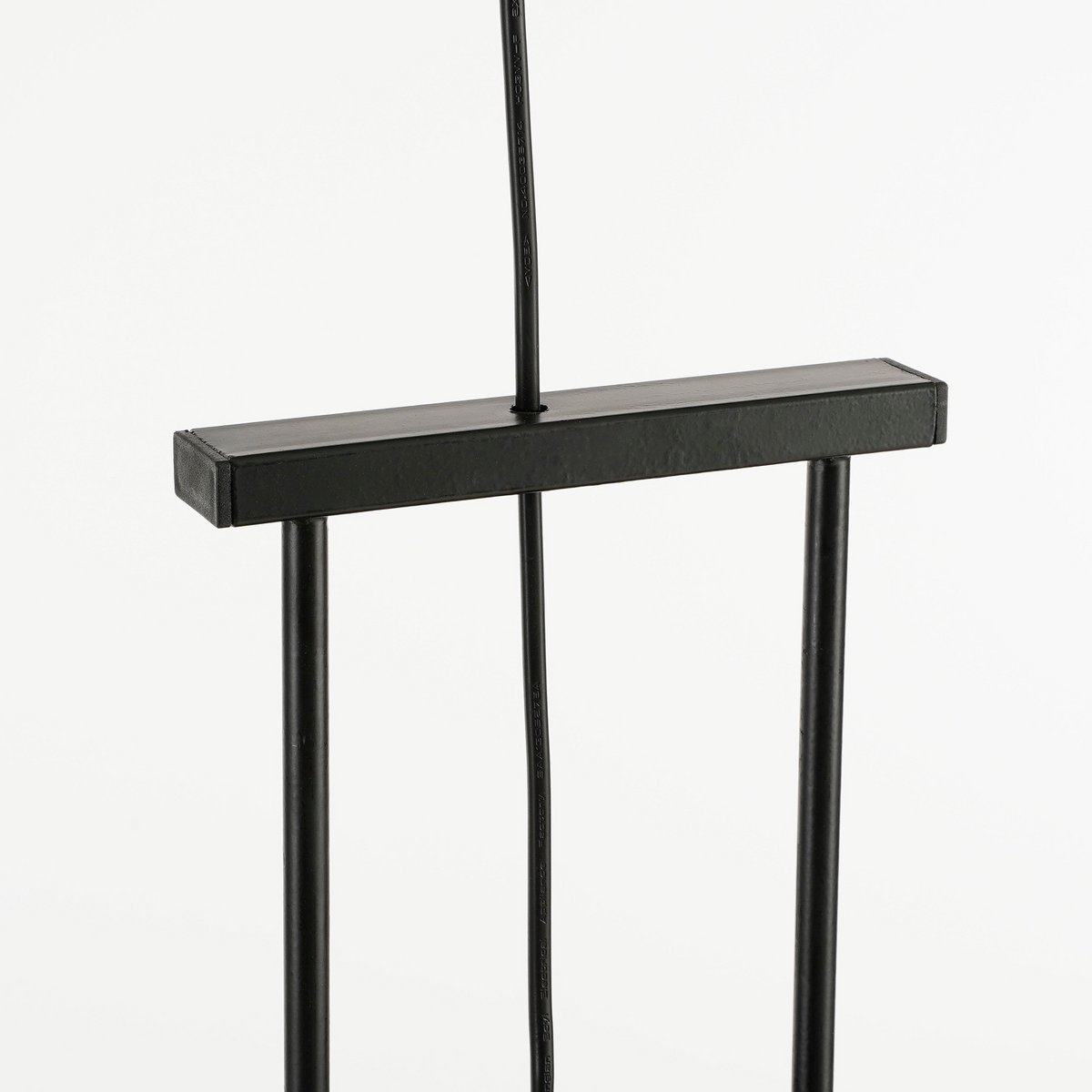 Lampe à Suspension Pego / H55 x Ø50 cm - Lin - Noir