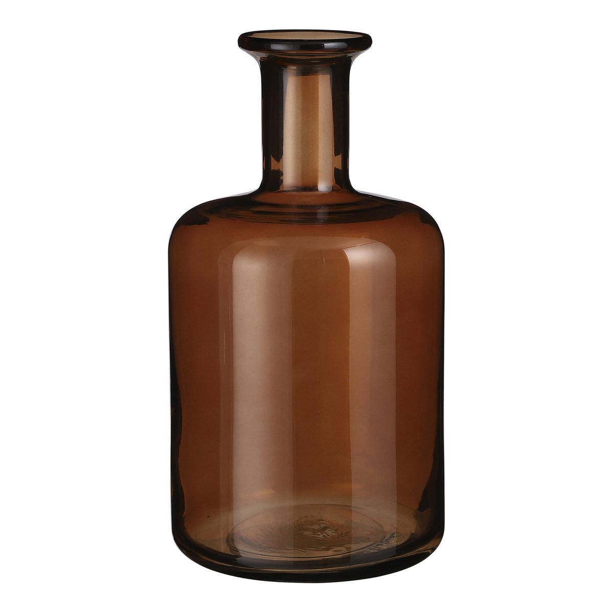 Vase de bouteille Regal - H30 X Ø16 cm - Verre - Brown