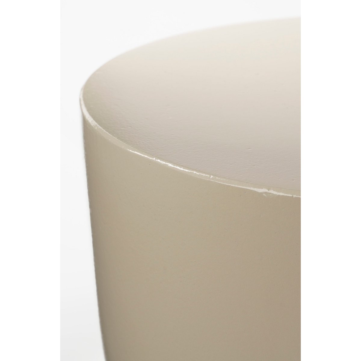 Table d'Appoint Stage - H45 x Ø35 cm - Ciment - Beige