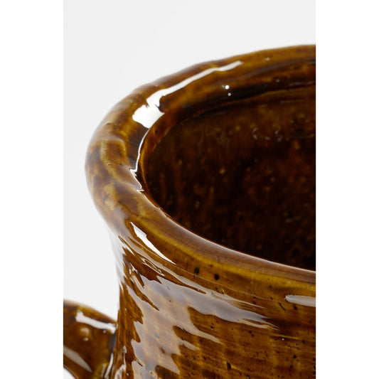 Vase Elena - L29 x L26 x H39 cm - Céramique - Marron