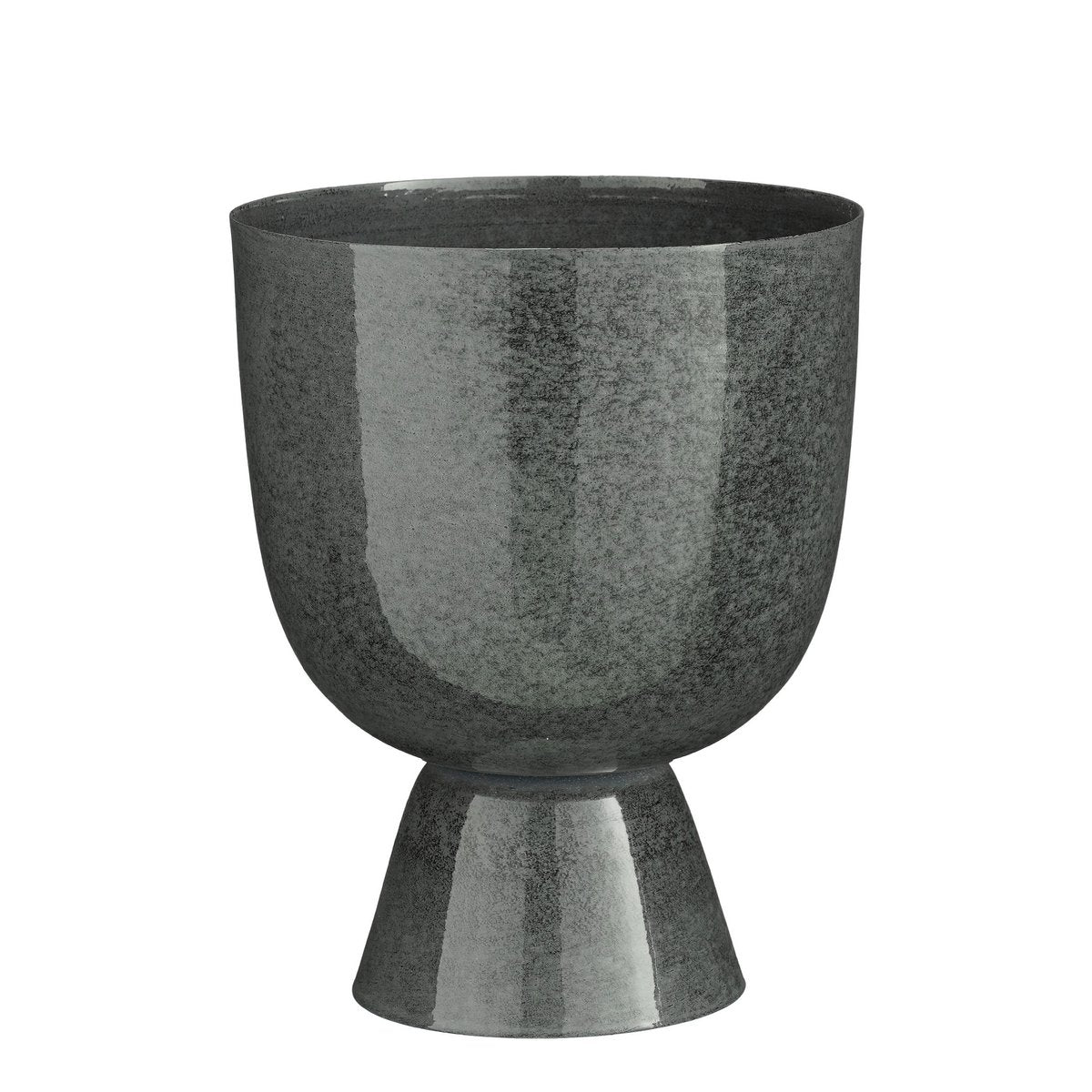 James Flowerpot sur Standard - H28 X Ø22 cm - Metal - Gray