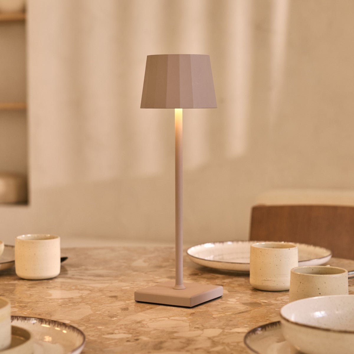 WOUTER KOALA BRORN RECHARGable Table Lampe - Charge sans fil, Dimmable, durée de vie de la batterie de 120 heures