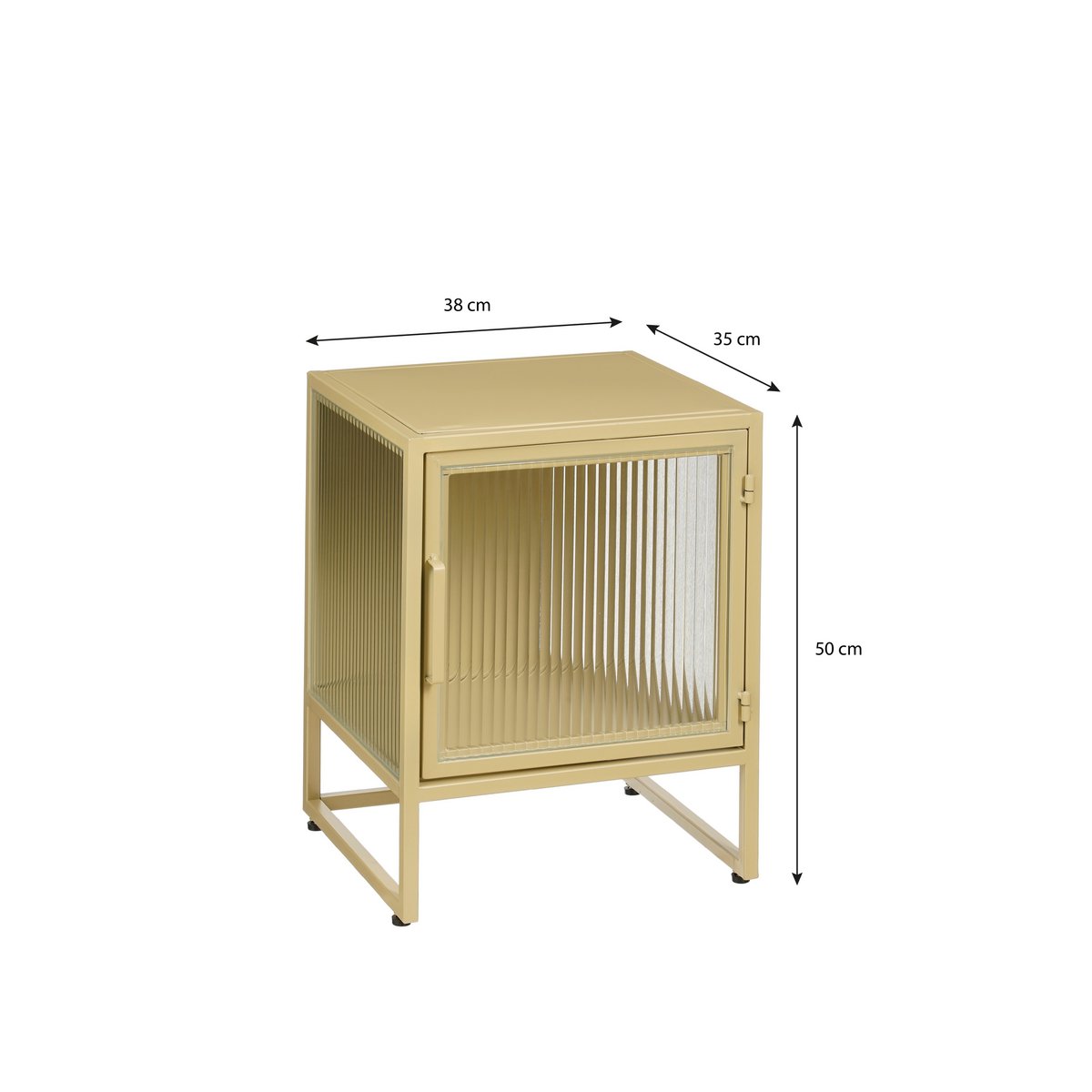Buffet de rangement Clifton - Métal - beige