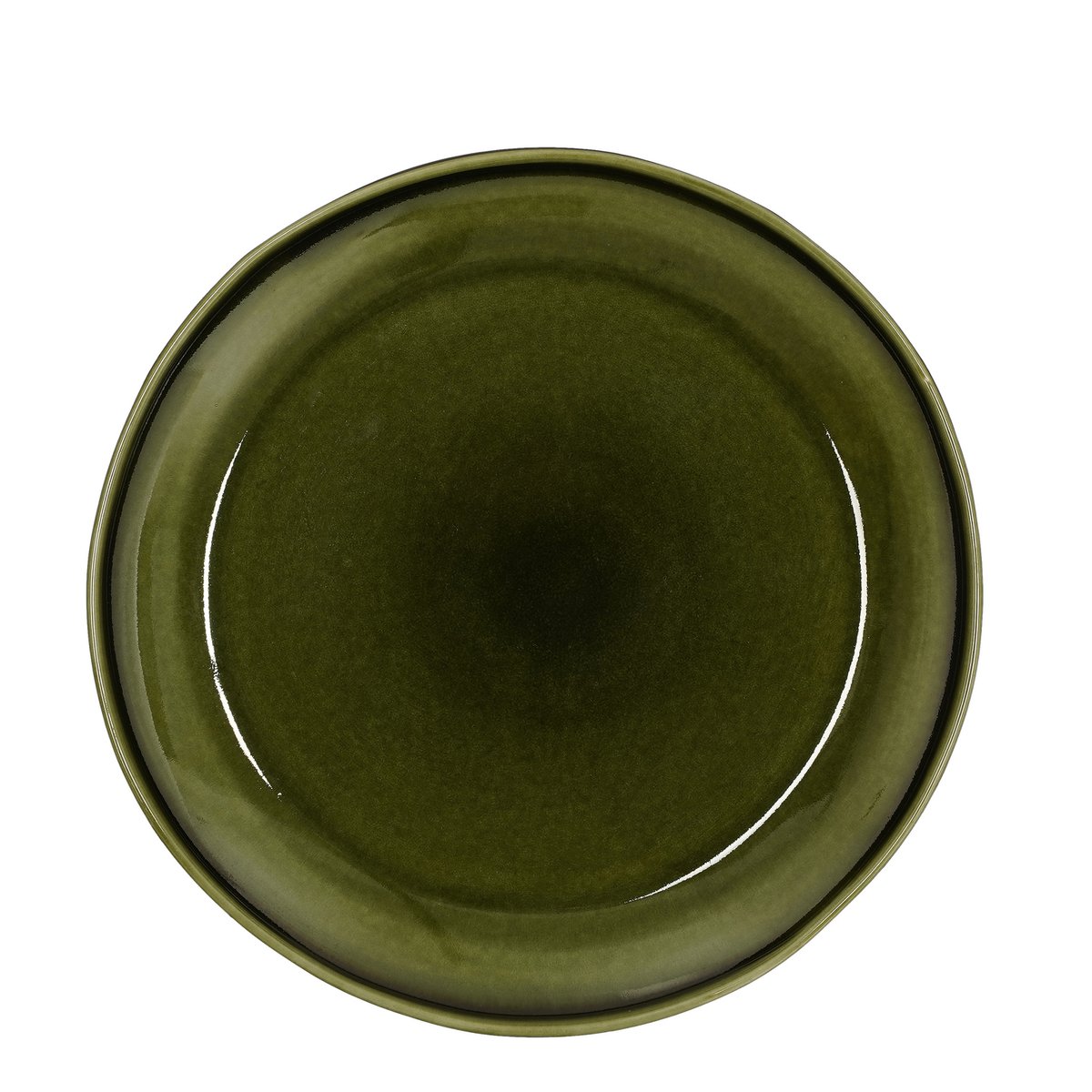 Assiette plate Rhea / Ø28 cm - Céramique - Vert