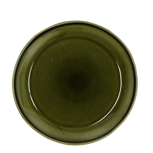 Assiette plate Rhea / Ø28 cm - Céramique - Vert