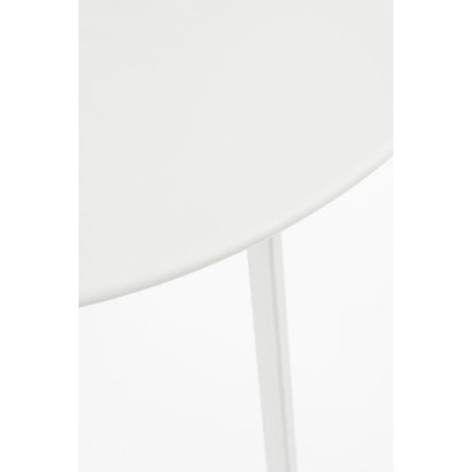 Table d'appoint Seatle pour l'extérieur - H38 x Ø58 cm - Métal - blanc
