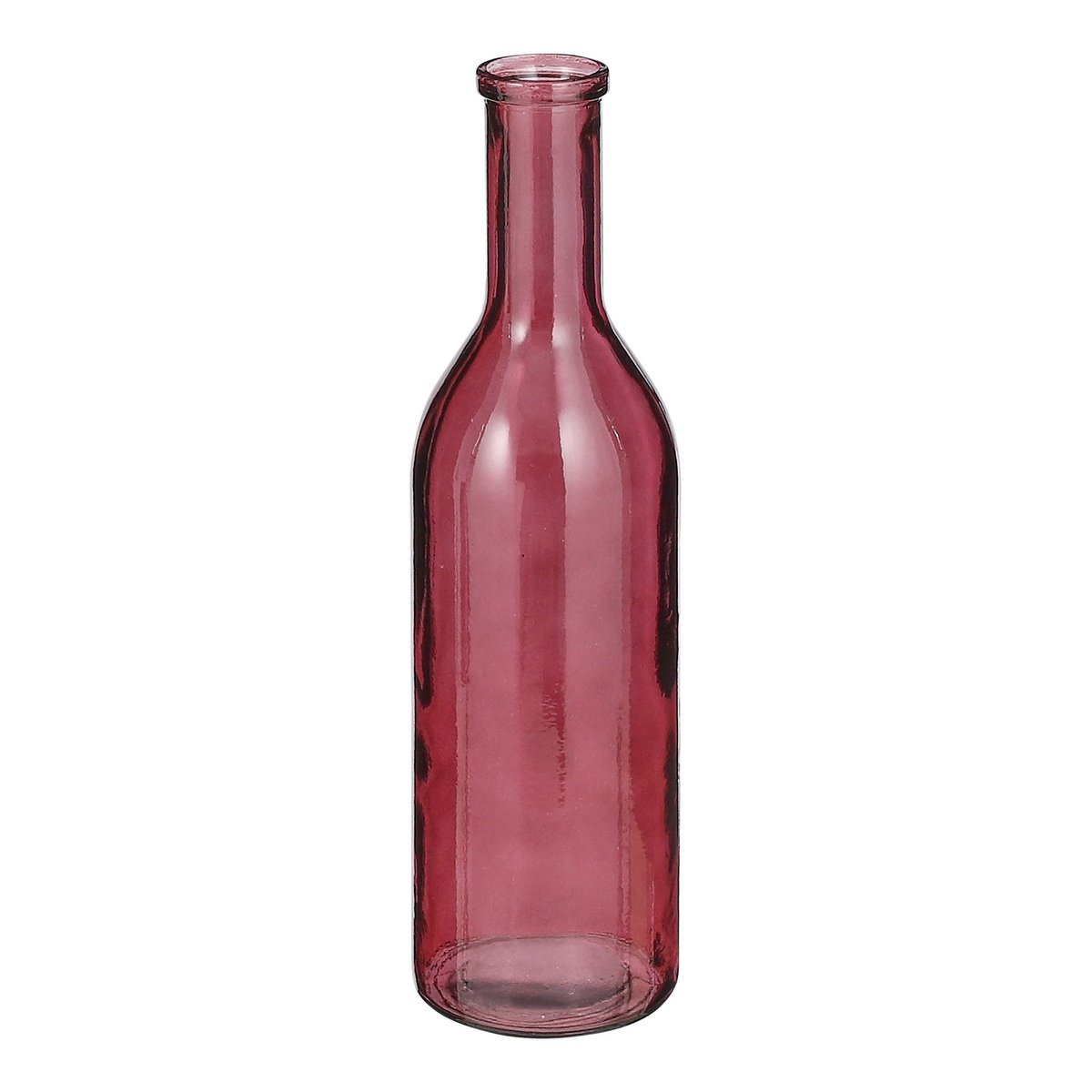 Vase de bouteille Rioja - H50 X Ø15 cm - Verre recyclée - Bordeaux