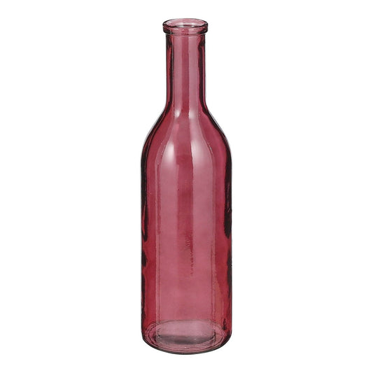 Vase de bouteille Rioja - H50 X Ø15 cm - Verre recyclée - Bordeaux