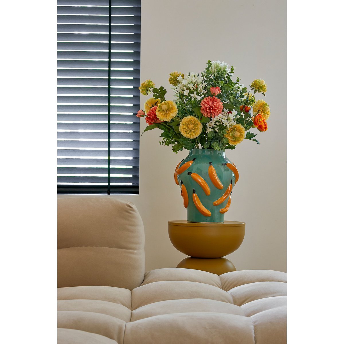 Moza Food - H30 x Ø27 cm - Keramitic - vert, bouge