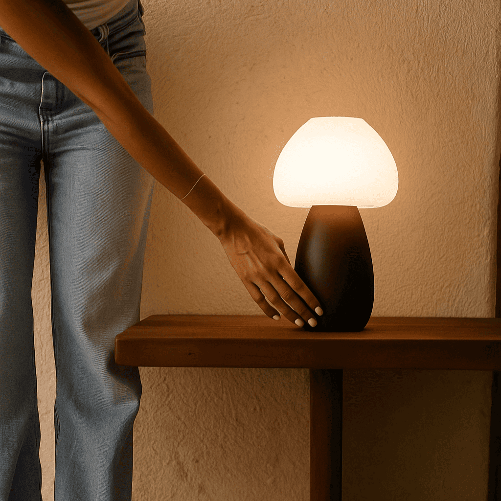 Ours Brown Brown Élégant lampe rechargeable - Design sans fil, dimmable, respectueux de l'environnement