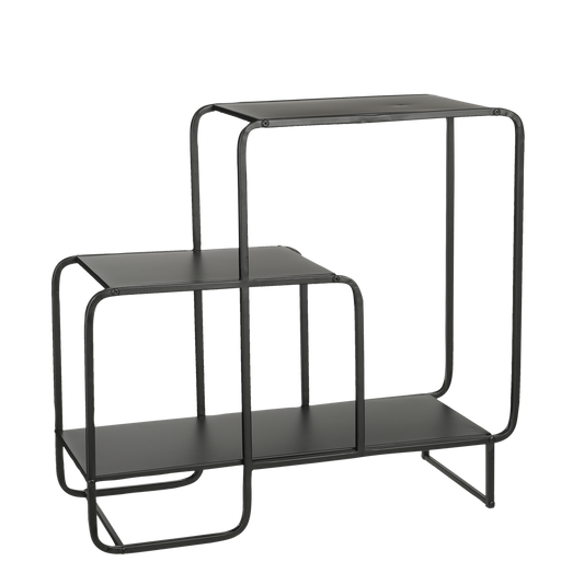 Jules wall unit - L70 x W30 x H76 cm - Metal - Black