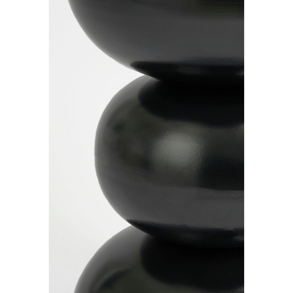 Table d'appoint Luna - H46 X Ø32 cm - Fer - noir