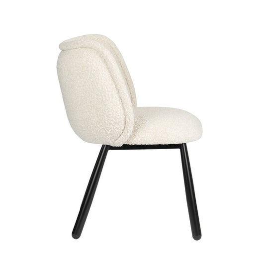Chaise Panda Blanc Perle (Ensemble de 2)