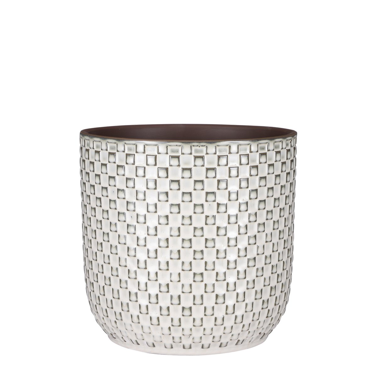 Pot de Fleurs Daan / H21 x Ø22 cm - Blanc