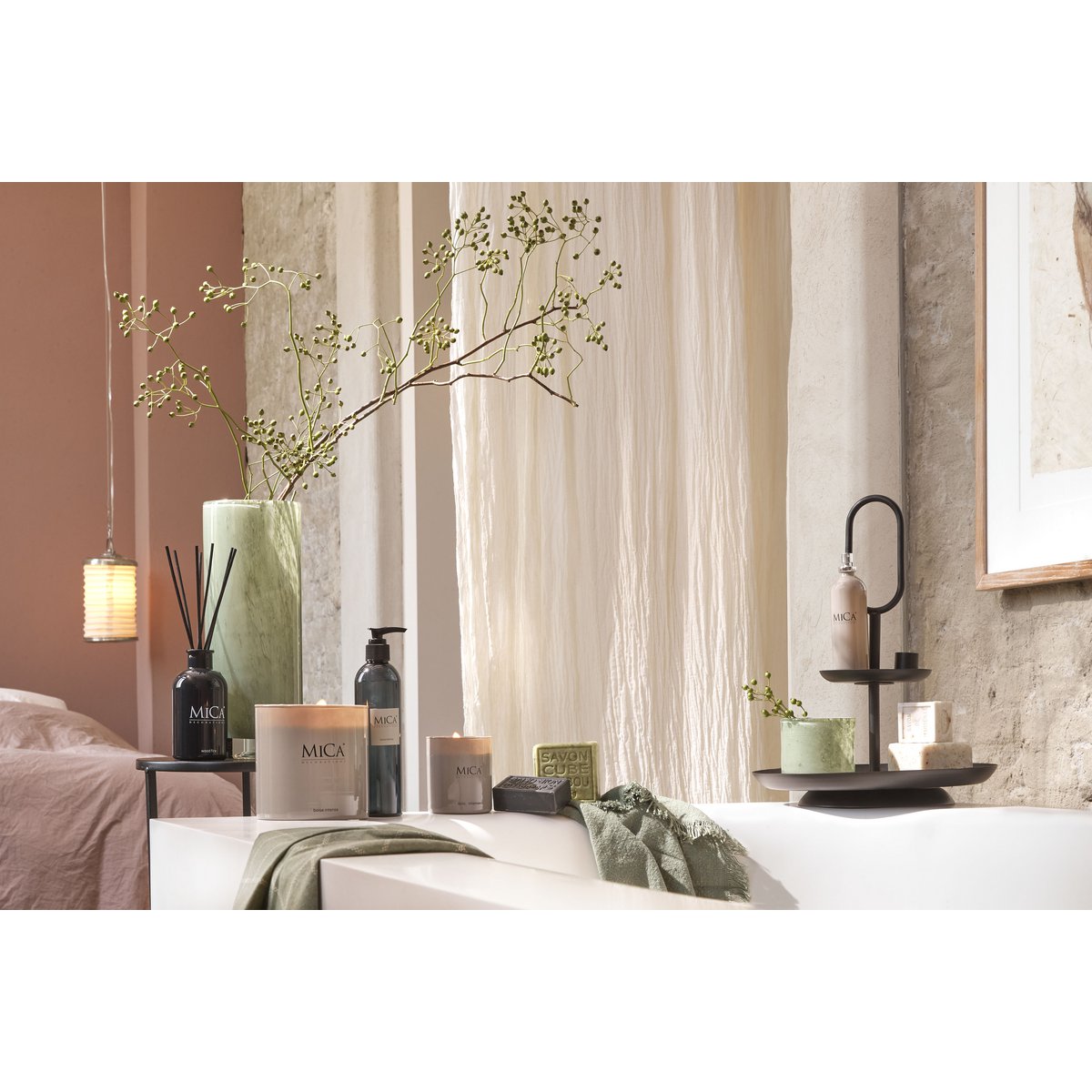 Présentoir Rama 2 niveaux - Métal - Noir