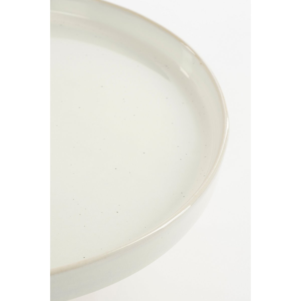 Présentoir à Gâteaux Racco - H11 x Ø28 cm - Grès - Blanc Cassé