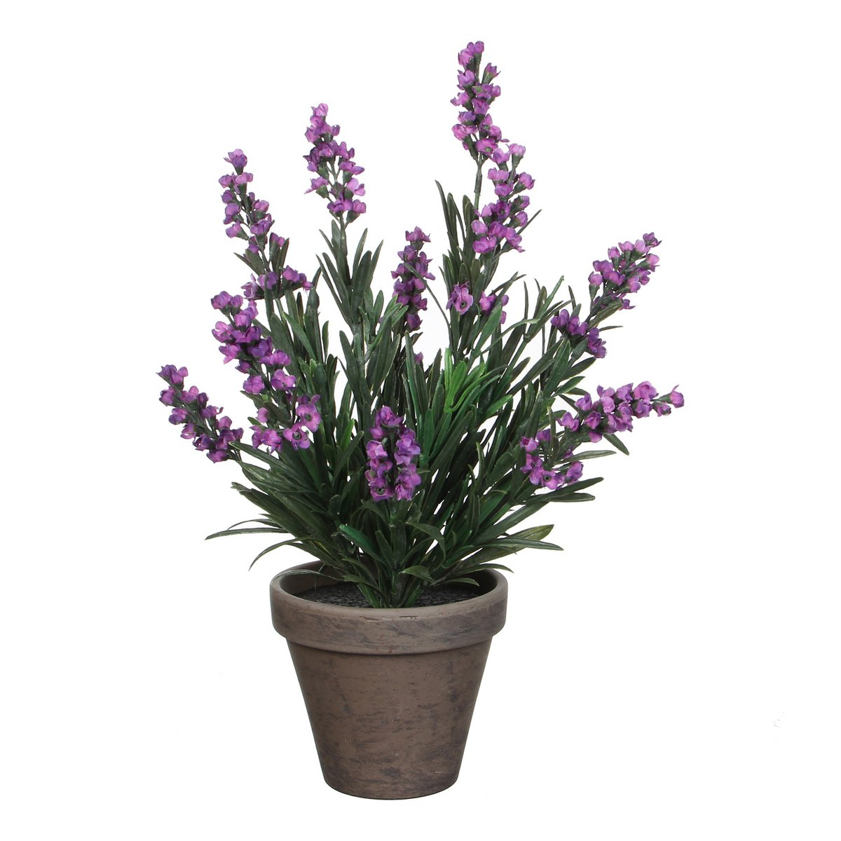 Plante de Lavande Artificielle en Pot de Fleur Stan - H33 x Ø20 cm - Violet