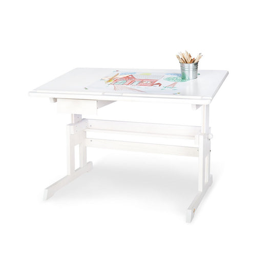 Bureau pour enfants 'Lena', émaillé blanc