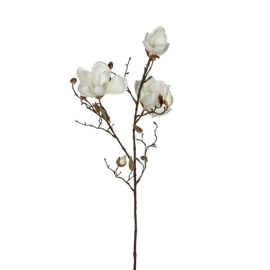 Fleur de Magnolia Artificielle - H88 cm - Blanc
