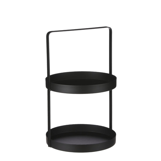 Etagere 2 étages - Métal - Noir