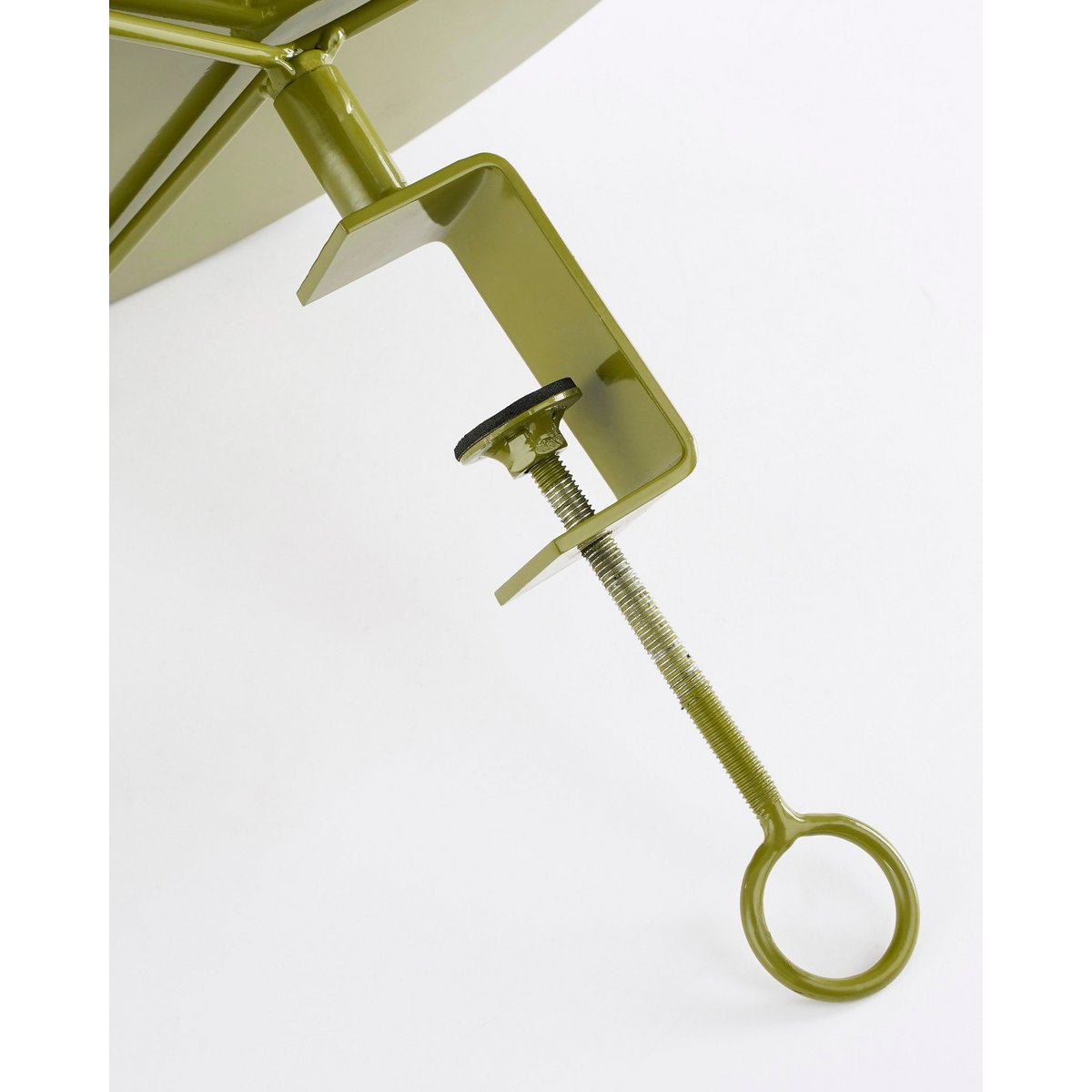 Plateau Aston avec Pince - H30 x Ø31 cm - Métal - Vert Foncé