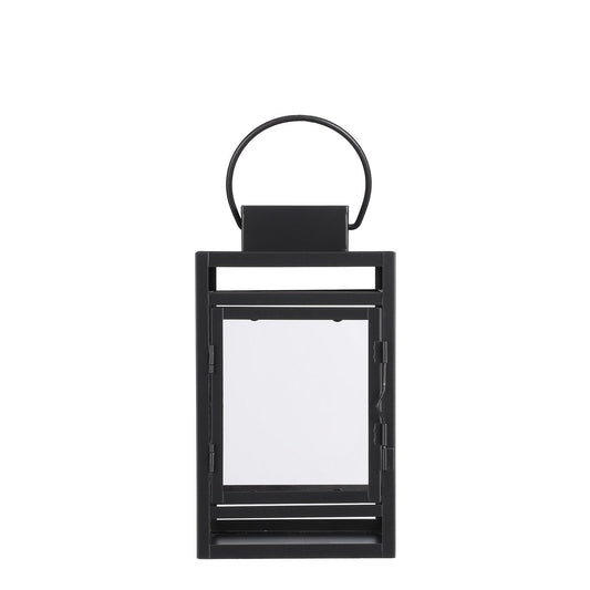 Lanterne Tempête - L14 x L13 x H23 cm - Noir