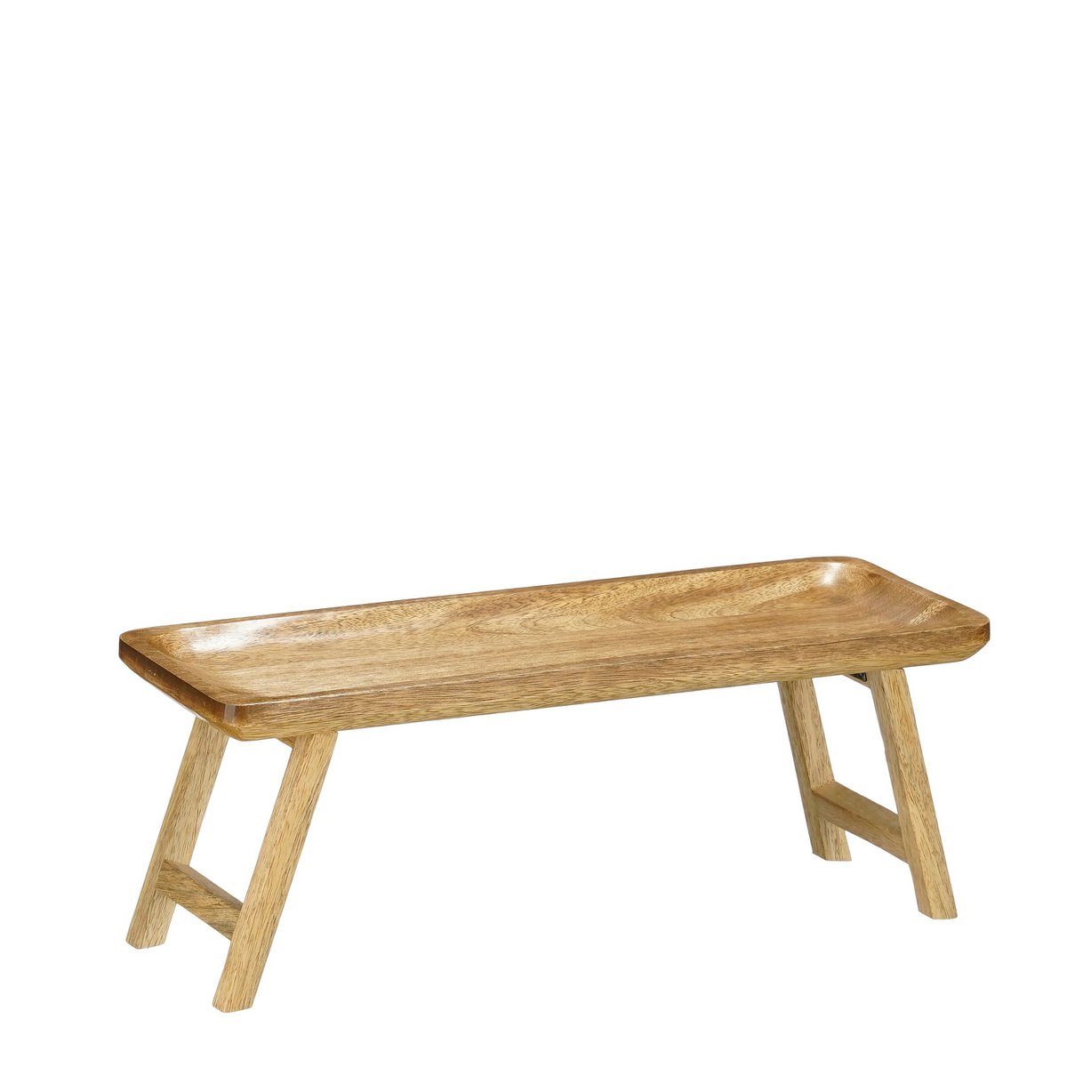 Duko Tray - L40 x B15 x H15 cm - Mangohout - brun foncé