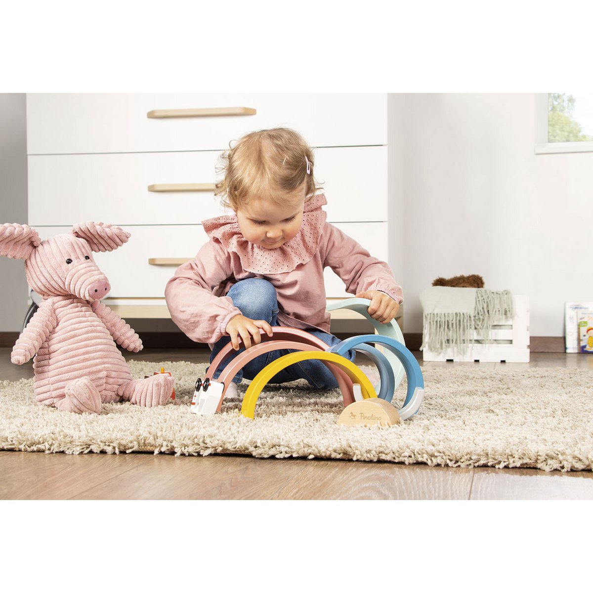 Arc-en-ciel en bois 'Ruby'