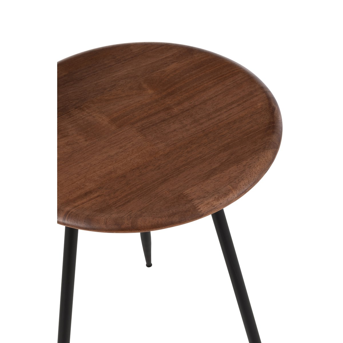 Table basse Neo - caoutchouc - naturel/noir - lot de 2
