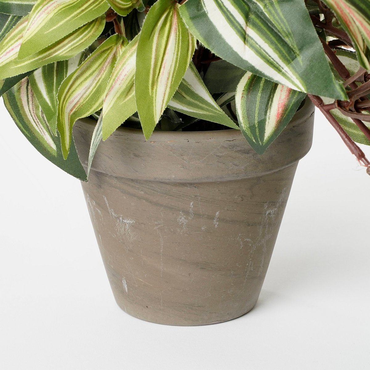 Tradescantia Plante Artificielle Suspendue en Pot de Fleur Stan - H45 x Ø25 cm - Vert