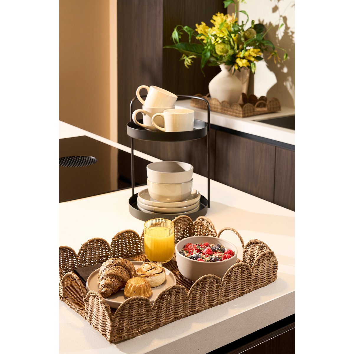 Page de service Eleta - Ensemble de 2 - L50 X B35 x H8 CM - Roth - Brown