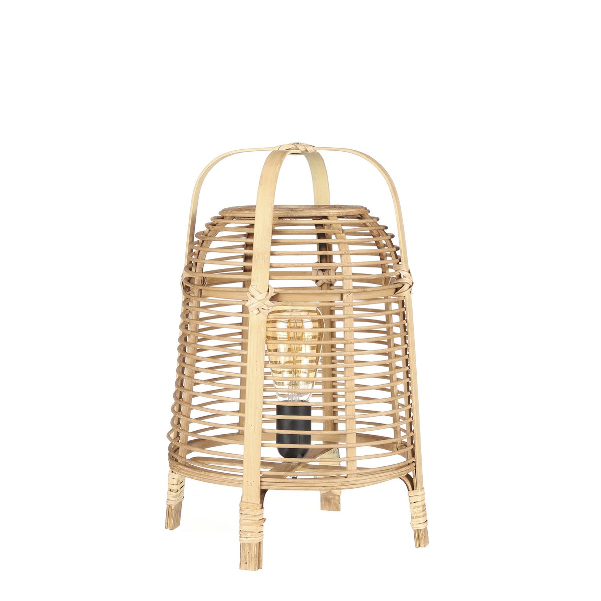 Lampe de table Page / H41 x Ø27 cm - Bambou - Marron clair