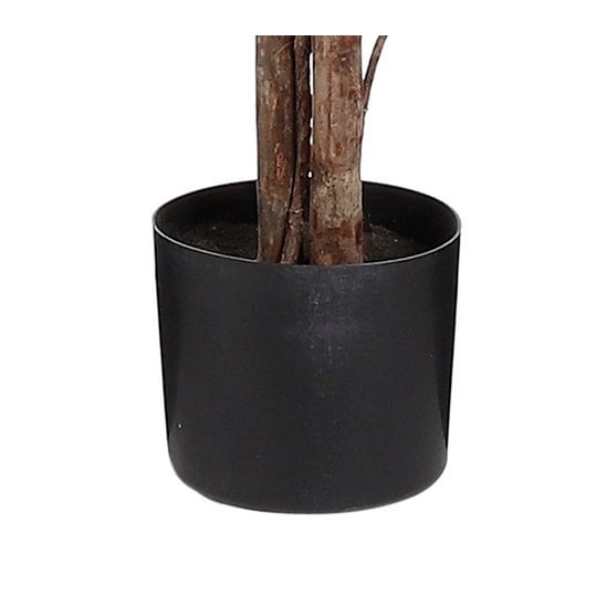 Plante Ficus Artificielle en Pot de Fleur - H150 x Ø50 cm - Vert