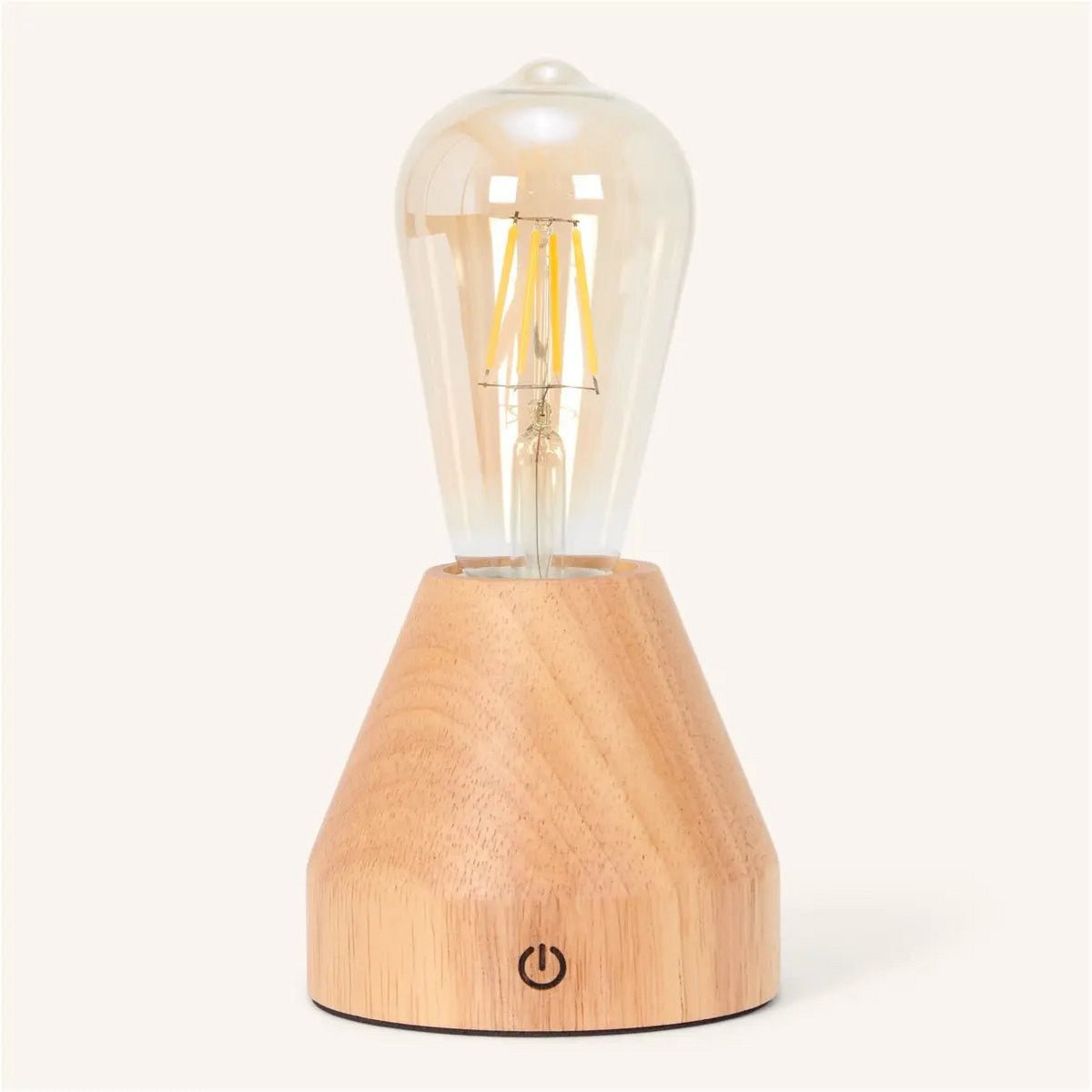 Lampe de table LED rechargeable marron clair Zavi – Sans fil, à intensité variable, batterie de 80 heures