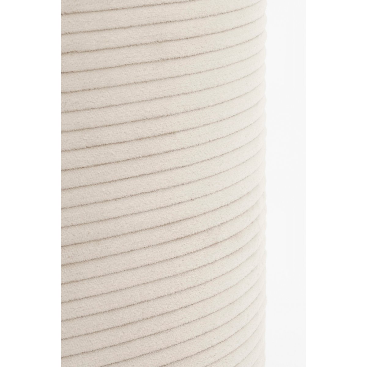 Pouf avec espace de stockage - H41 x Ø42 cm - off-blanc